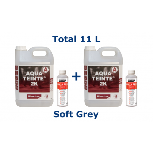 Blanchon AQUATEINTE® 2K (including hardener) 11 ltr (two 5.5 ltr cans) SOFT GREY 05006068 (BL)